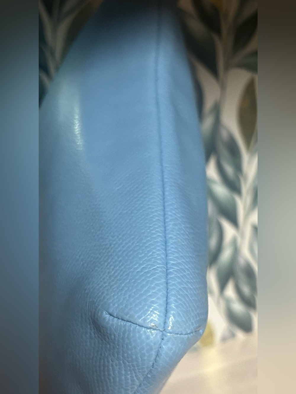COACH East/West Pop Cornflower Blue Leather Crossbody Bag - Picture 6 of 15